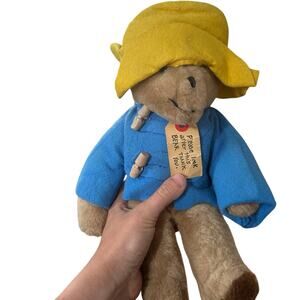 Vintage 1975 Original Paddington Bear Eden Toys 13" Plush Stuffed Toy Animal